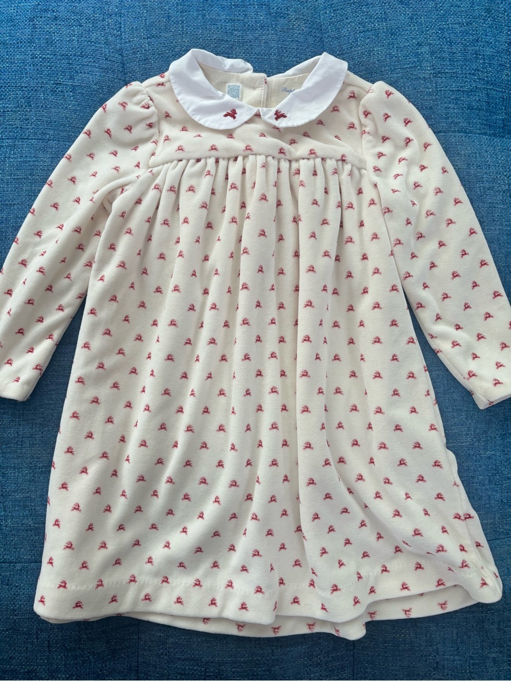 Ralph Lauren Cream Long-Sleeve Dress